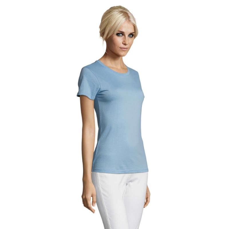 Sol's - Tee-shirt femme col rond REGENT WOMEN - Ciel
