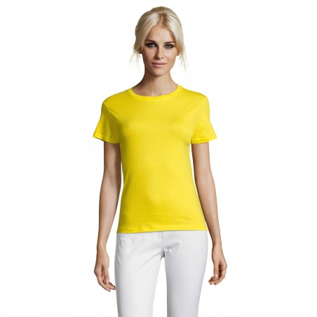 Sol's - Tee-shirt femme col rond REGENT WOMEN - Citron
