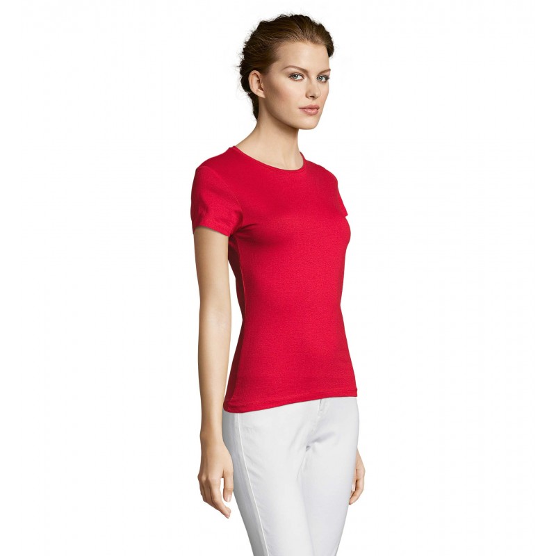 Sol's - Tee-shirt femme MISS - Rouge