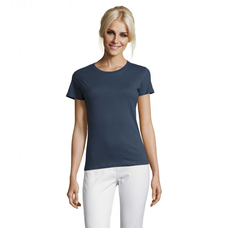 Sol's - Tee-shirt femme col rond REGENT WOMEN - Denim