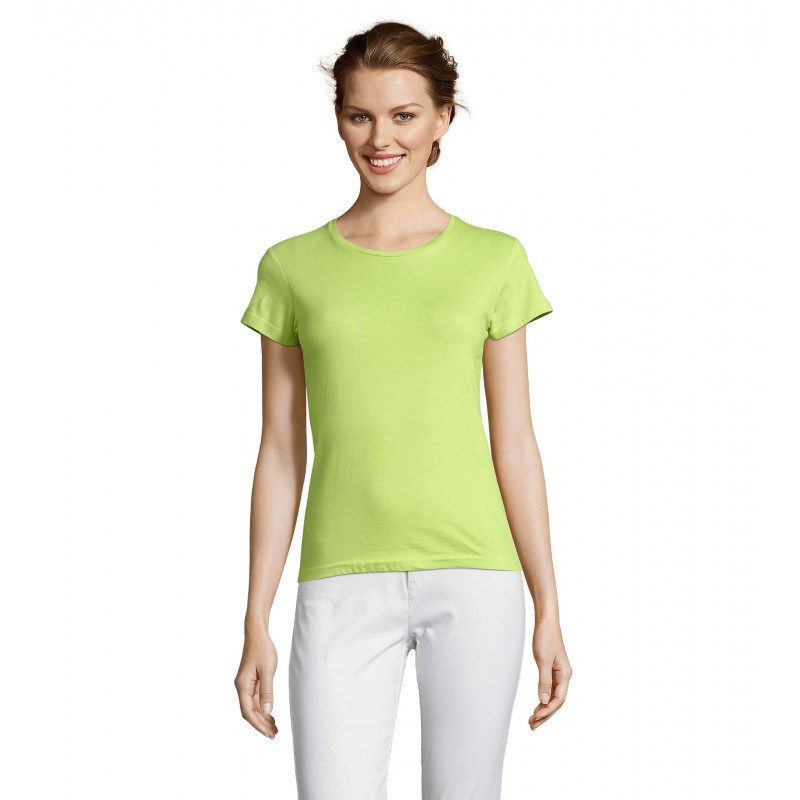 Sol's - Tee-shirt femme MISS - Vert Pomme