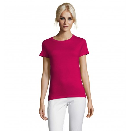 Sol's - Tee-shirt femme col rond REGENT WOMEN - Fuchsia