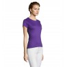 Sol's - Tee-shirt femme MISS - Violet Foncé