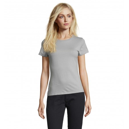 Sol's - Tee-shirt femme col rond REGENT WOMEN - Gris Pur