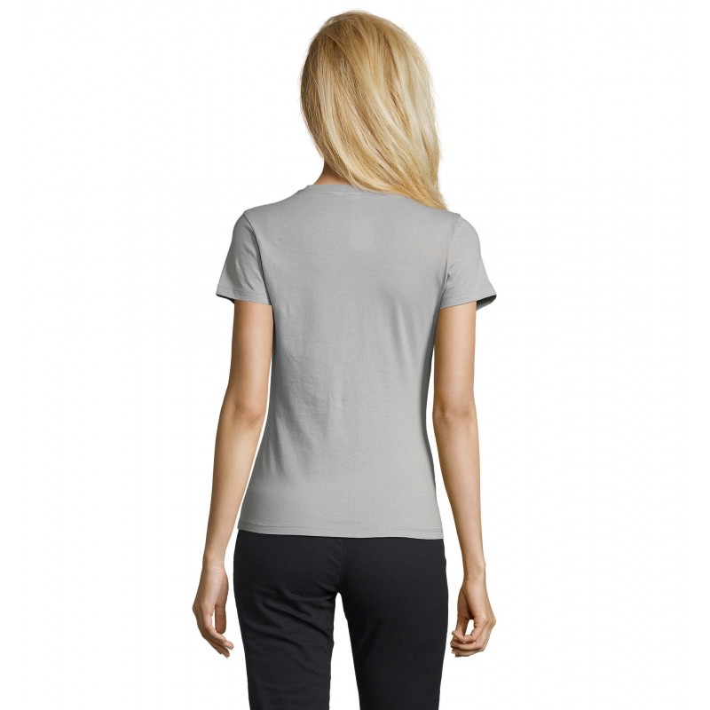 Sol's - Tee-shirt femme col rond REGENT WOMEN - Gris Pur