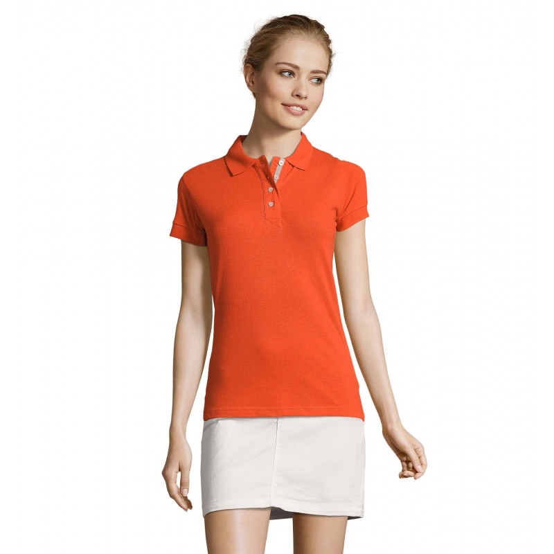 Sol's - Polo femme PORTLAND WOMEN - Orange Brûlée