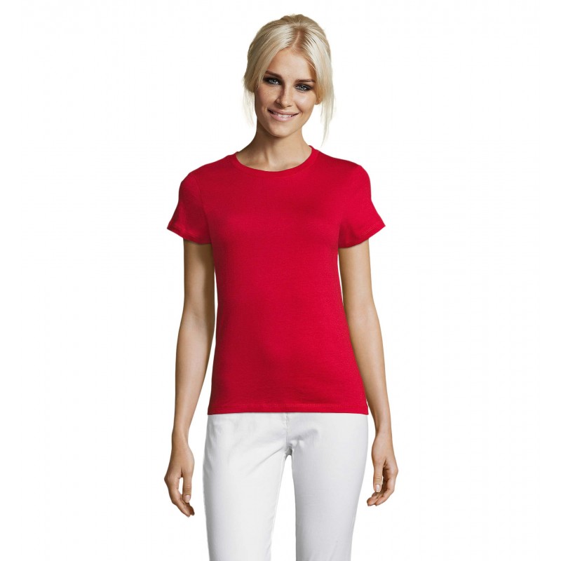 Sol's - Tee-shirt femme col rond REGENT WOMEN - Rouge