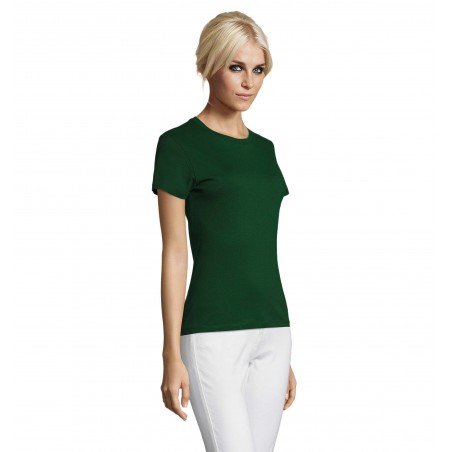 Sol's - Tee-shirt femme col rond REGENT WOMEN - Vert Bouteille