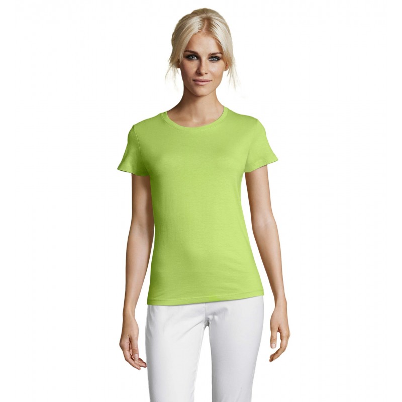 Sol's - Tee-shirt femme col rond REGENT WOMEN - Vert Pomme