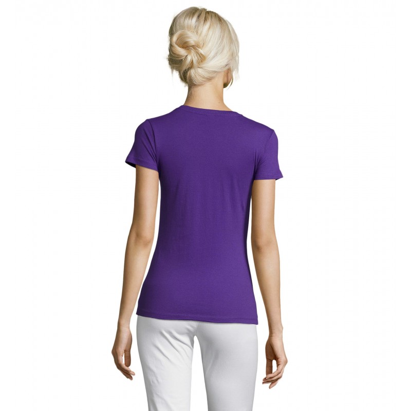 Sol's - Tee-shirt femme col rond REGENT WOMEN - Violet Foncé