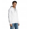 Sol's - Veste zippée homme bicolore à capuche doublée contrastée SOUL MEN - Blanc
