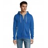 Sol's - Veste zippée homme bicolore à capuche doublée contrastée SOUL MEN - Royal