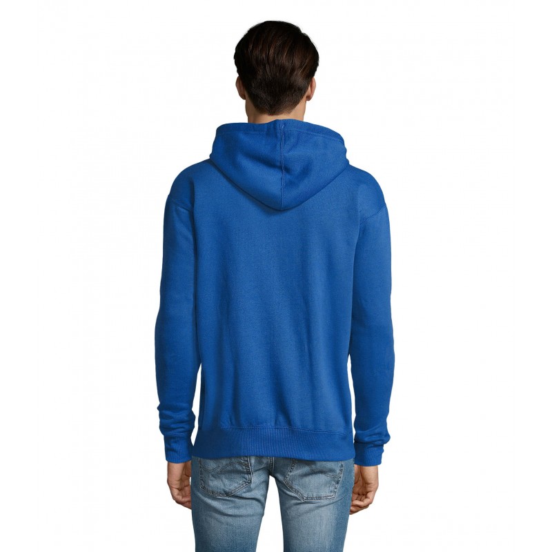 Sol's - Veste zippée homme bicolore à capuche doublée contrastée SOUL MEN - Royal