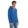 Sol's - Veste zippée homme bicolore à capuche doublée contrastée SOUL MEN - Royal