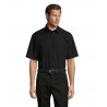 Sol's - Chemise homme popeline manches courtes BRISTOL - Noir