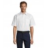 Sol's - Chemise homme popeline manches courtes BRISTOL - Blanc