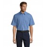 Sol's - Chemise homme popeline manches courtes BRISTOL - Bleu Moyen