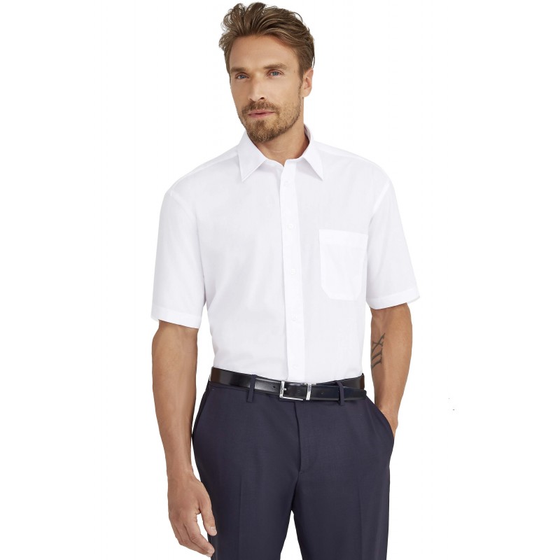 Sol's - Chemise homme popeline manches courtes BRISTOL