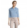 Sol's - Chemise femme stretch manches 3/4 EFFECT - Ciel Vif