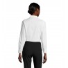 Sol's - Chemise femme stretch manches longues EDEN - Blanc