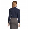 Sol's - Chemise femme stretch manches longues EDEN - Bleu Foncé