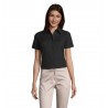 Sol's - Chemise femme oxford manches courtes ELITE - Noir