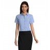 Sol's - Chemise femme oxford manches courtes ELITE - Ciel