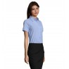 Sol's - Chemise femme oxford manches courtes ELITE - Ciel