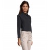 Sol's - Chemise femme popeline manches longues EXECUTIVE - Noir