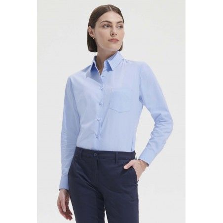 Sol's - Chemise femme popeline manches longues EXECUTIVE