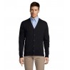Sol's - Gilet homme boutonné col v GOLDEN MEN - Marine