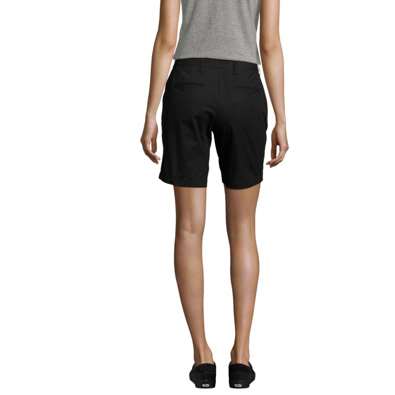Sol's - Bermuda chino femme JASPER WOMEN - Noir