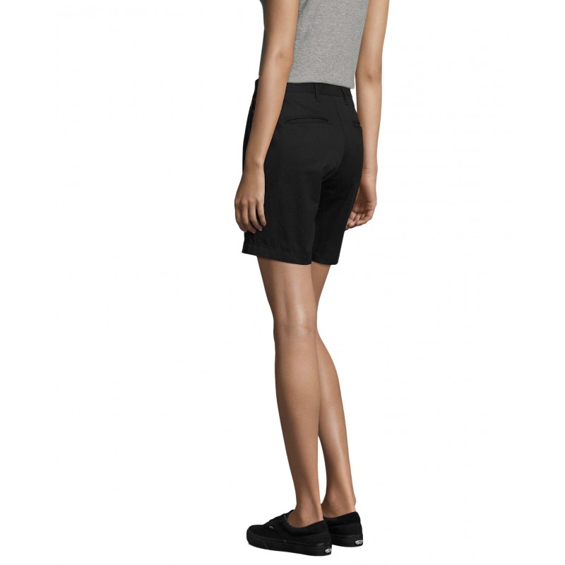 Sol's - Bermuda chino femme JASPER WOMEN - Noir