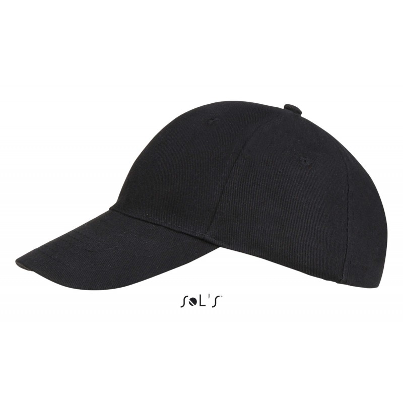 Sol's - Casquette 6 panneaux BUFFALO - Noir