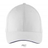 Sol's - Casquette 6 panneaux BUFFALO - Blanc / French Marine
