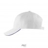 Sol's - Casquette 6 panneaux BUFFALO - Blanc / French Marine