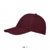 Sol's - Casquette 6 panneaux BUFFALO - Bordeaux
