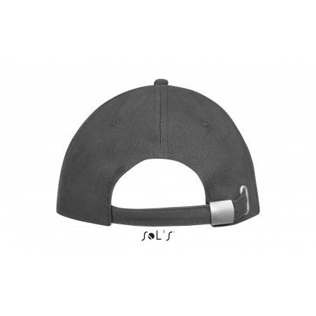 Sol's - Casquette 6 panneaux BUFFALO - Gris Foncé / Gris Clair
