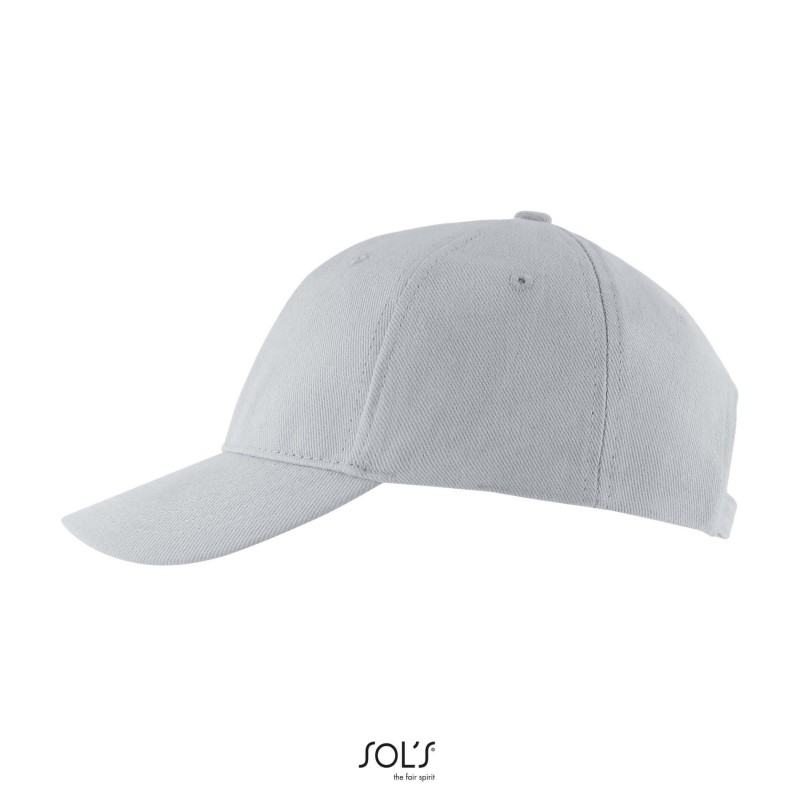 Sol's - Casquette 6 panneaux BUFFALO - Gris Pur