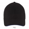 Sol's - Casquette 6 panneaux BUFFALO - Noir/royal