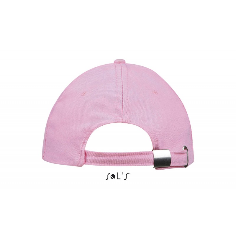 Sol's - Casquette 6 panneaux BUFFALO - Rose / Blanc