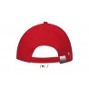 Sol's - Casquette 6 panneaux BUFFALO - Rouge / Blanc