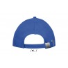 Sol's - Casquette 6 panneaux BUFFALO - Royal / Corail Fluo