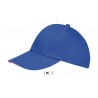 Sol's - Casquette 6 panneaux BUFFALO - Royal / Corail Fluo