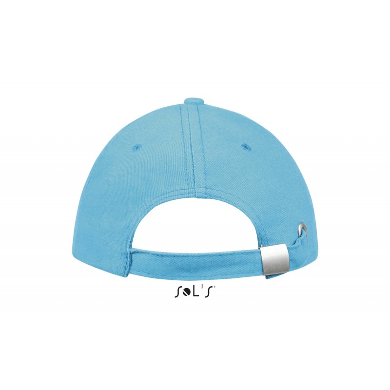 Sol's - Casquette 6 panneaux BUFFALO - Turquoise / Blanc