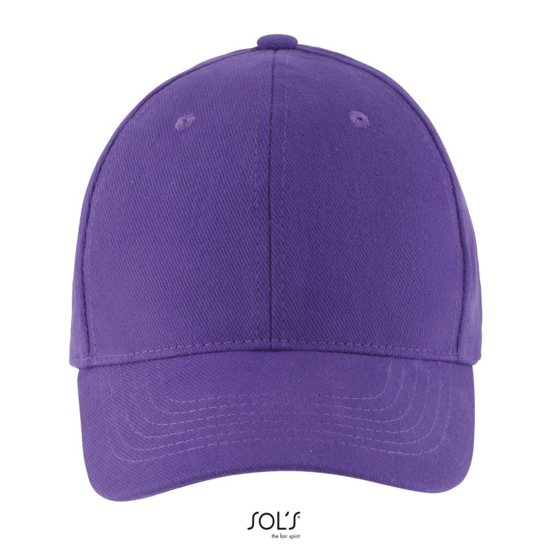 Sol's - Casquette 6 panneaux BUFFALO - Violet Foncé