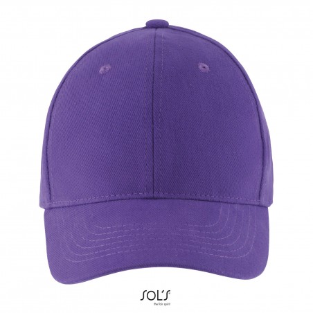 Sol's - Casquette 6 panneaux BUFFALO - Violet Foncé