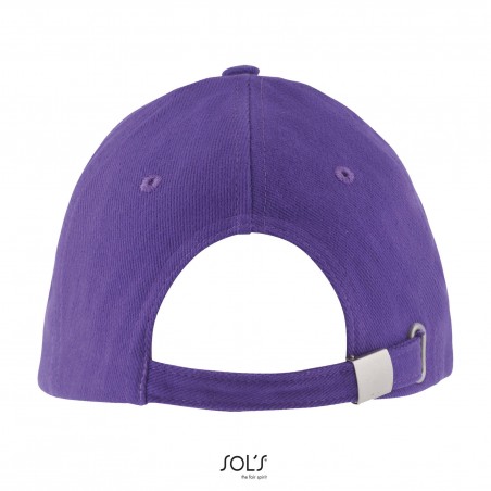 Sol's - Casquette 6 panneaux BUFFALO - Violet Foncé