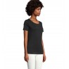 Neoblu - Tee-shirt manches courtes jersey mercerisé femme LUCAS WOMEN - Noir Profond