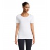 Neoblu - Tee-shirt manches courtes jersey mercerisé femme LUCAS WOMEN - Blanc Optique